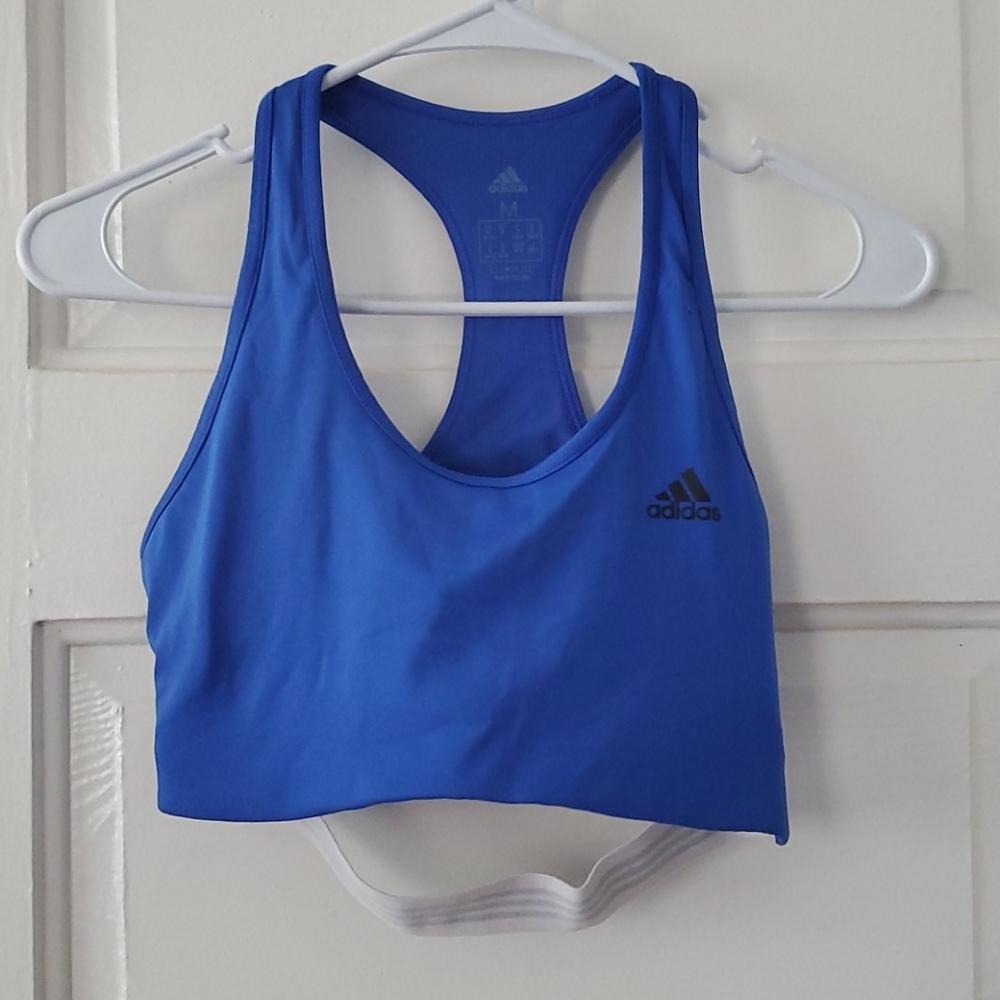 Adidas Blue Racerback Sports Bra